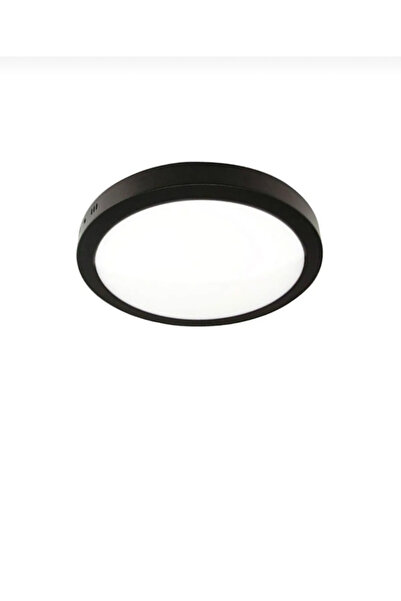 Genel Markalar Avize Sıva Üstü Led Panel Glop Modern Balkon Banyo Tuvalet Kolidor Aydınlatma Siyah