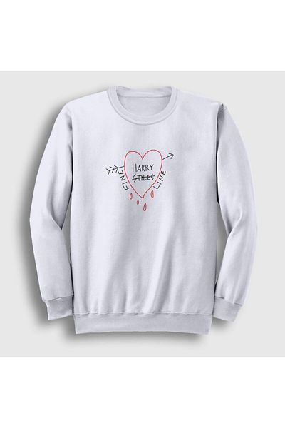 Presmono Φούτερ Unisex White Fine Line Harry Styles 317521 ττ