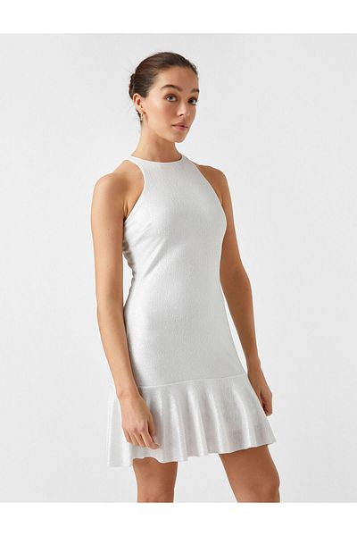 Koton Rüschendetailliertes Minikleid