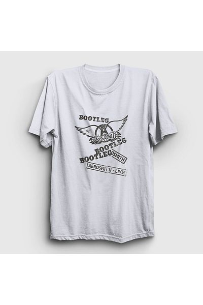 Presmono Μπλουζάκι Unisex White Bootleg Aerosmith 376877 ττ
