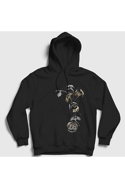 Presmono Φούτερ Unisex Black Flow Blind Guardian με κουκούλα 379700 ττ
