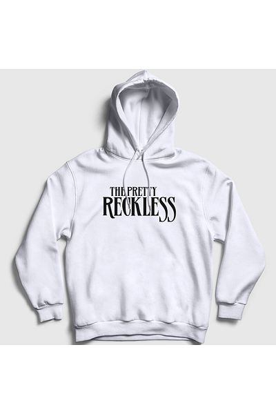 Presmono Unisex Λευκό λογότυπο The Pretty Reckless Hooded φούτερ 383500 ττ