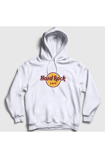 Presmono Φούτερ με κουκούλα Unisex White Logo Hard Rock Cafe 371890 ττ