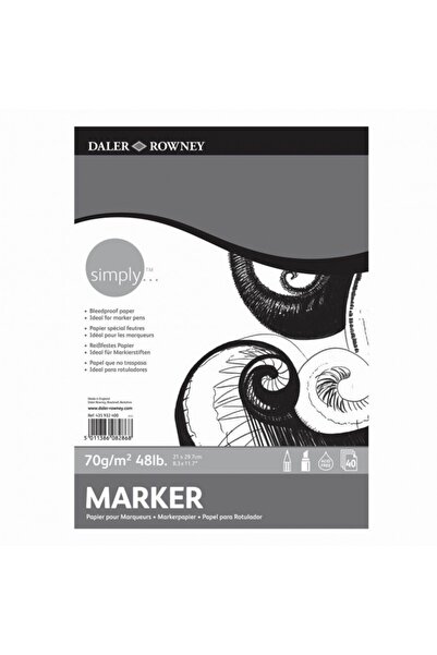 Daler Rowney Simply Marker Block A3 - 70gr- 40 Sheets