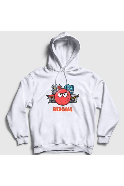 Presmono Φούτερ Unisex White Crew Game Red Ball Hooded 357162 ττ