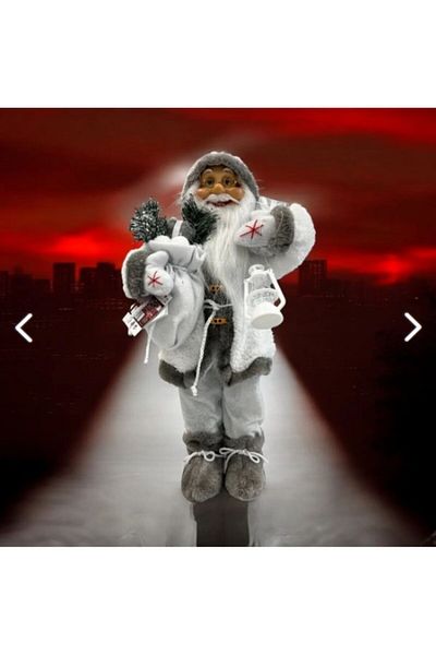 Optimus 45 cm White Santa Claus Ornament - Christmas New Year Decorations