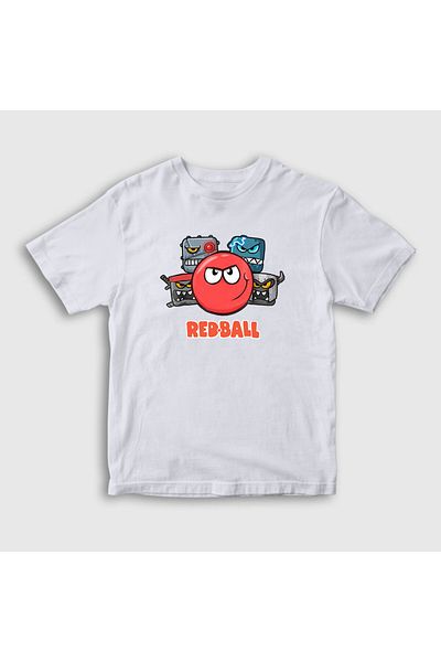 Presmono Μπλουζάκι Unisex Kids White Crew Game Red Ball 357073 ττ