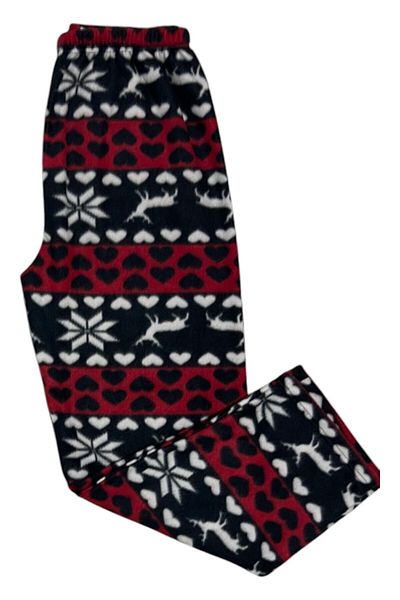 PİERLES Γυναικείες πιτζάμες Fleece με ελαστική μέση χειμώνα -p01
