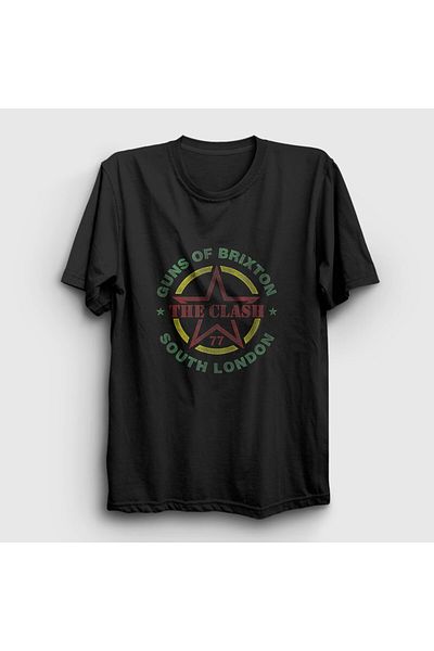 Presmono Μπλουζάκι Unisex Μαύρο Brixton The Clash 377003 ττ