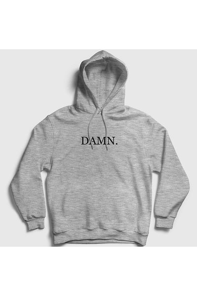 Presmono Φούτερ Unisex Grey Damn Hooded 398157 ττ