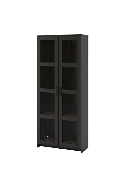 Genel Markalar Vitrin, siyah, 80x190 cm