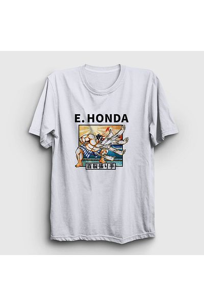 Presmono Μπλουζάκι Unisex Λευκό Honda Game Street Fighter 403920 ττ