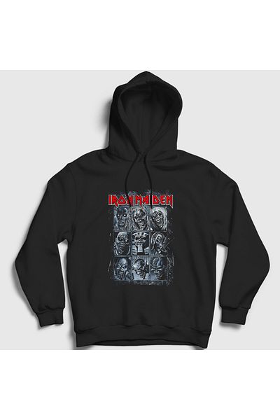 Presmono Унисекс суитшърт с качулка Mummy V2 Iron Maiden Black 408341tt