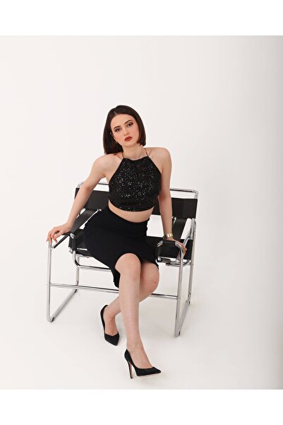 The One Shine Shine Sırt Dekolte Üst