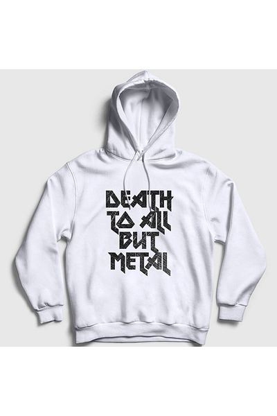 Presmono Λευκό φούτερ Unisex Steel Panther Hooded - Death To All But Metal 378210 ττ