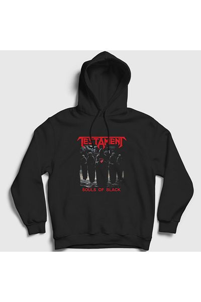 Presmono Унисекс суитшърт с качулка Black Souls Testament 388743tt