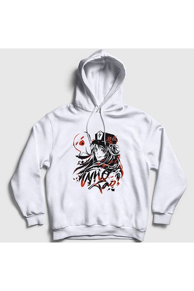 Presmono Unisex Λευκό Hu Tao Game Genshin Impact φούτερ με κουκούλα 359707 ττ
