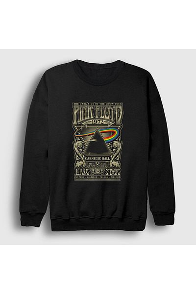 Presmono Unisex Μαύρο φούτερ Carnegie Hall Pink Floyd 348561 ττ