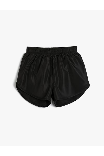Koton Sports Mini Shorts High Waist Fluid Fabric
