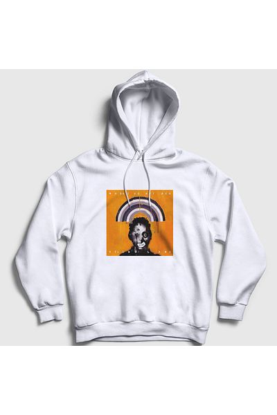 Presmono Φούτερ Unisex White Heligoland Massive Attack με κουκούλα 380403 ττ