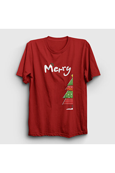 Presmono Унісекс Червона Merry Christmas Funny Новорічна футболка 364632tt