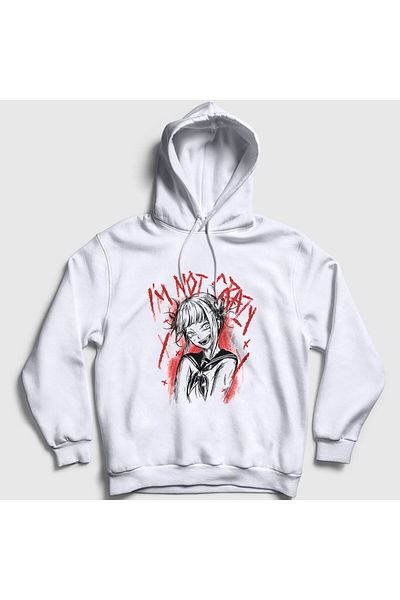 Presmono Unisex Λευκό Himiko Toga V3 Anime My Hero Academia Φούτερ με κουκούλα 359637 ττ