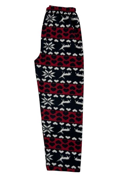 PİERLES Γυναικείες πιτζάμες Fleece με ελαστική μέση χειμώνα -p01