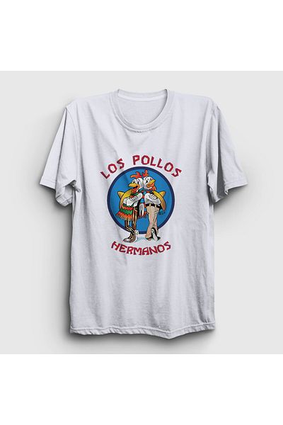 Presmono Tricou alb unisex Los Pollos Hermanos Breaking Bad406681tt