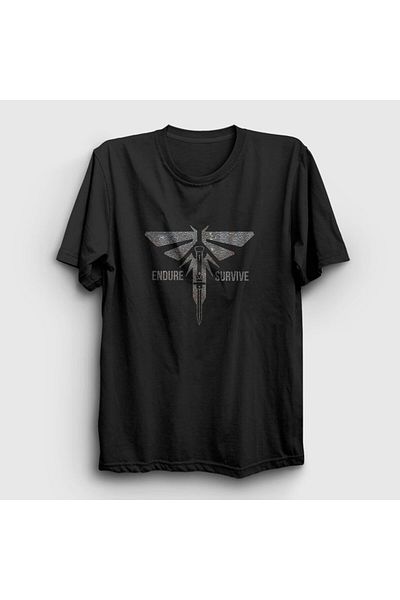 Presmono Μπλουζάκι Unisex Black Endure And Survive V2 Game Last Of Us 357810 ττ