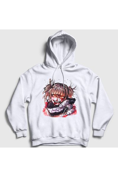 Presmono Unisex Λευκό Himiko Toga V2 Anime My Hero Academia Φούτερ με κουκούλα 359563 ττ