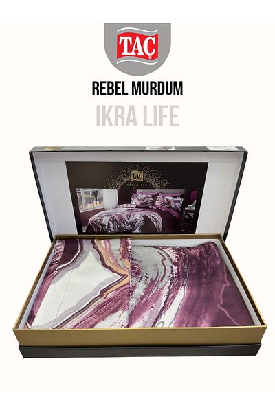 Taç Rebel Murdum Deluxe Satin Double Duvet Cover Set