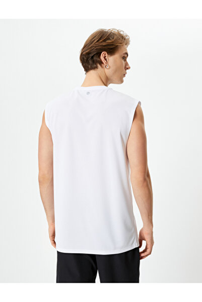 Koton Sports Tank Top Sleeveless Slogan Printed Crew Neck