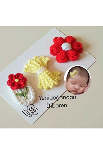 Kadın Girişimciler Atölyesi Newborn Baby Buckle 3-Piece Clip Baby Hairless Ba...