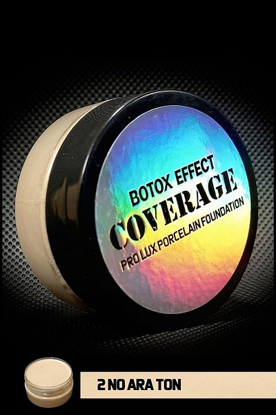 DEPO STUDIO COSMETICS 2 No Coverage Botox Effect Porcelain Foundation Cover with Gift