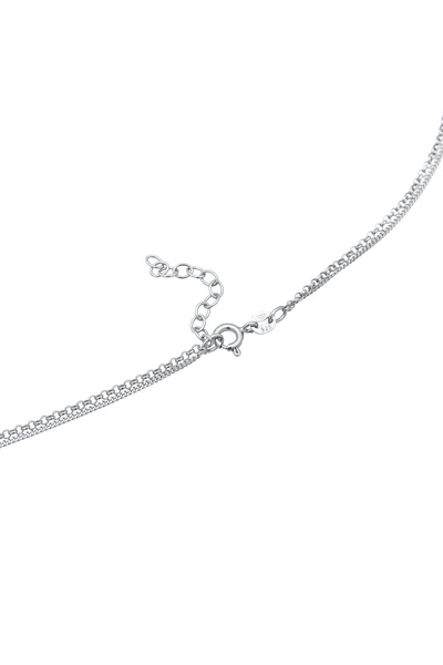 ELLI Dámský náhrdelník s přívěskem a vrstvou destiček, disk a slunce, stříbro 925, pozlacené