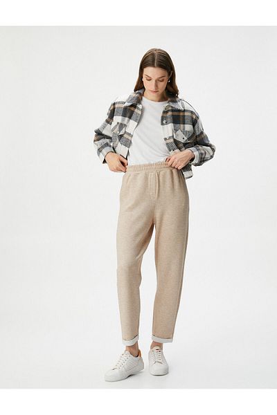 Koton Rubber Waist Jogger Pants - Pocket Detailed