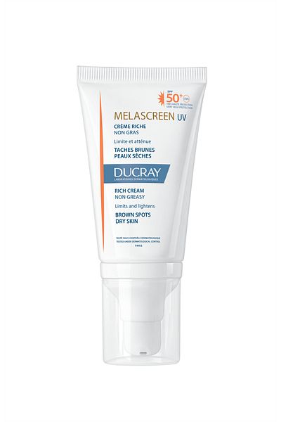 Ducray Melascreen Cream Spf50+ - Dry and Blemish Prone, 40 ml Sunscreen