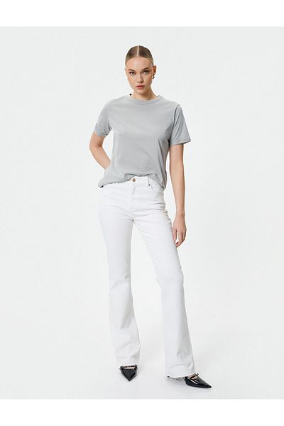 Koton Crew Neck Basic Cotton Short Sleeve T-Shirt