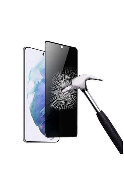 Zebana واقي شاشة أسود متوافق مع هاتف Samsung Galaxy S8