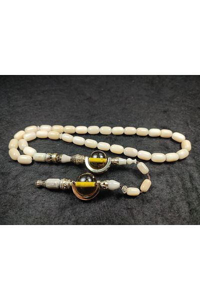 İskeçe Exclusive Nothing Elsewhere!!! Halil Hilmi Master's Artifact Special Design Silver Embroidery Camel Bone Certified