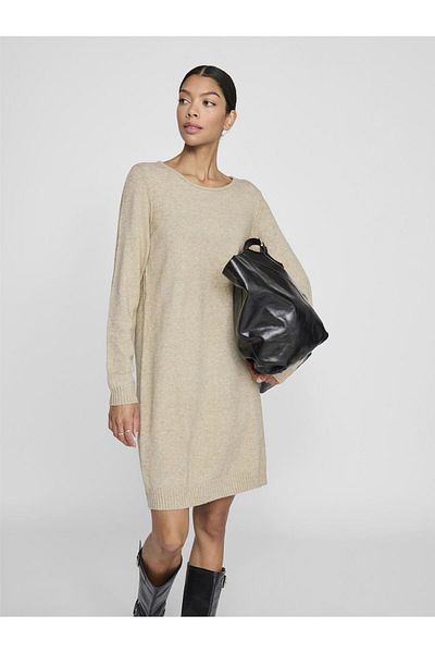 VILA Langärmeliges Strickkleid