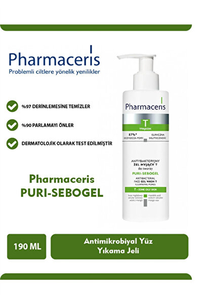 Pharmaceris Puri Sebogel Deep Yüksek Arındırıcı Temizleyici Yüz Jeli 190 ml PSSNS632