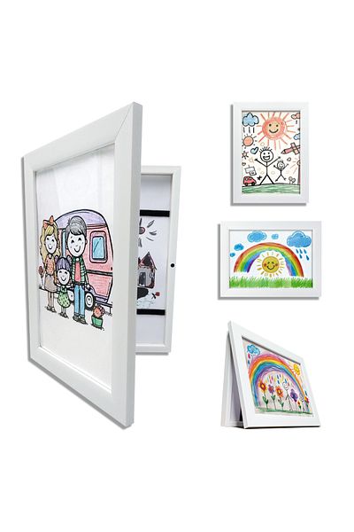 Premiore A4 Kids Art Painting Frame - with Easy Change and Storage Effect