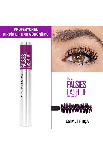 Maybelline New York Schwarze Mascara mit Falsies Lash Lift Lifting-Effekt