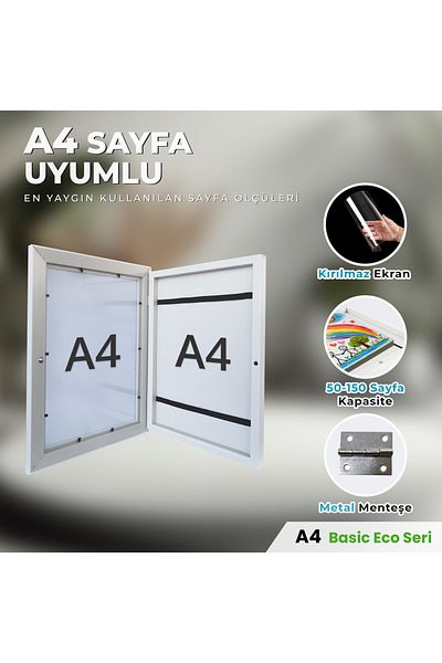 Premiore A4 Kids Art Painting Frame - with Easy Change and Storage Effect