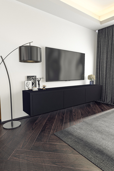 Givayo Mobilya MARİLYN TV ÜNİTESİ 180 CM SİYAH