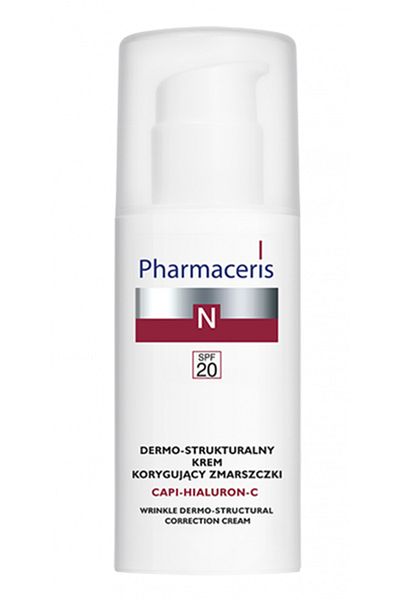 Pharmaceris كريم كابي هيالورون-سي للتجاعيد بعامل حماية من الشمس SPF 20 خاص للبشرة المعرضة للتهيج 50 مل
