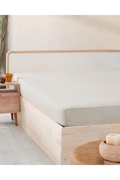 COTTONMANIA Vevv 202 - 100% Extra Pure Cotton 200X200 cm Fitted Sheet