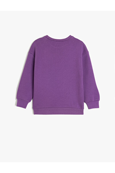 Koton Bavlněná vyvýšená mikina se vzorem srdce