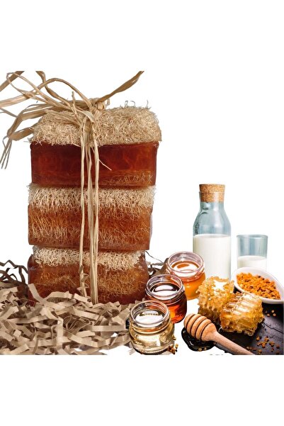 Turkishcare صابون ألياف اليقطين الطبيعي بالعسل والحليب 120 جرام